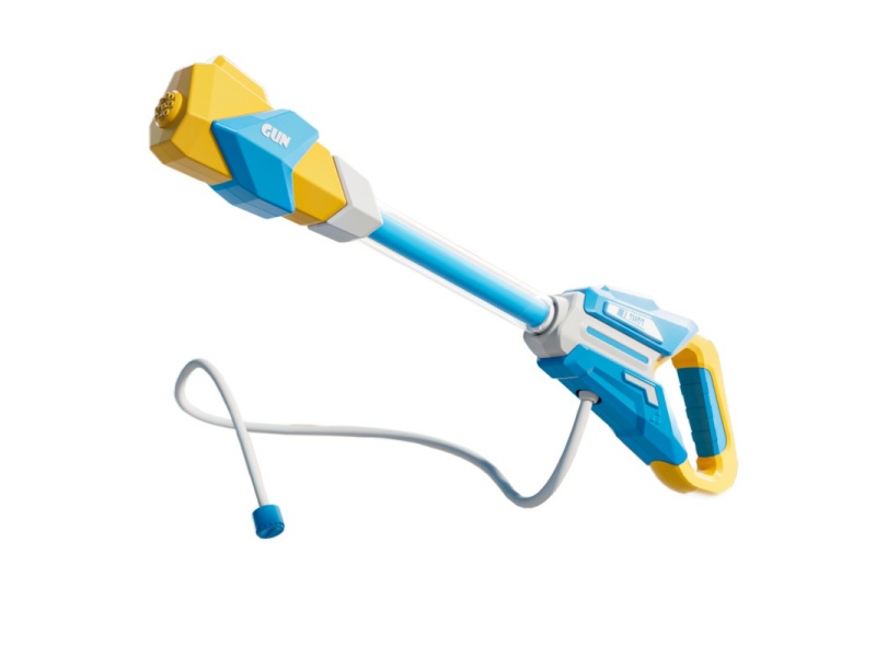 The Drifting Water Cannon Is Blue And Yellow