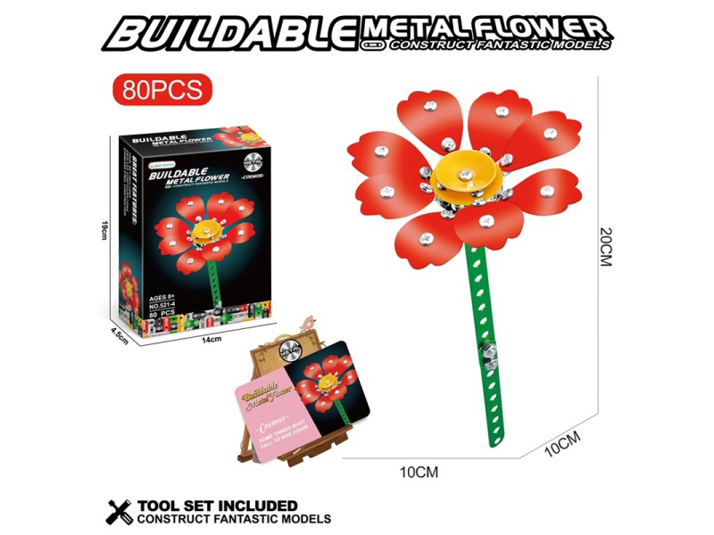 Metal Building Blocks - 80 Pieces Of Cosmos