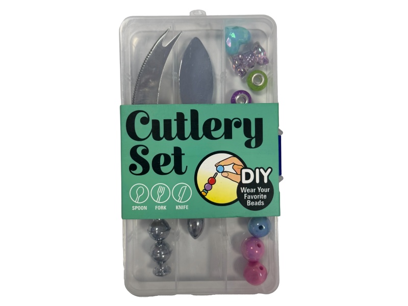 Diy Stainless Steel Kitchenware Two-Piece Beaded Set