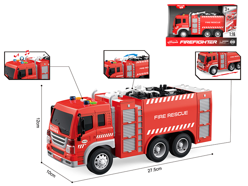 1:16 Friction Fire Engine(Four Keys,Light And Music)
