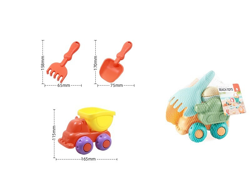 Soft Plastic Beach Toys 3pcs