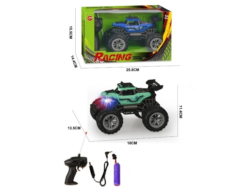 1:22 Four-Way Light Skeleton Remote Control Car
