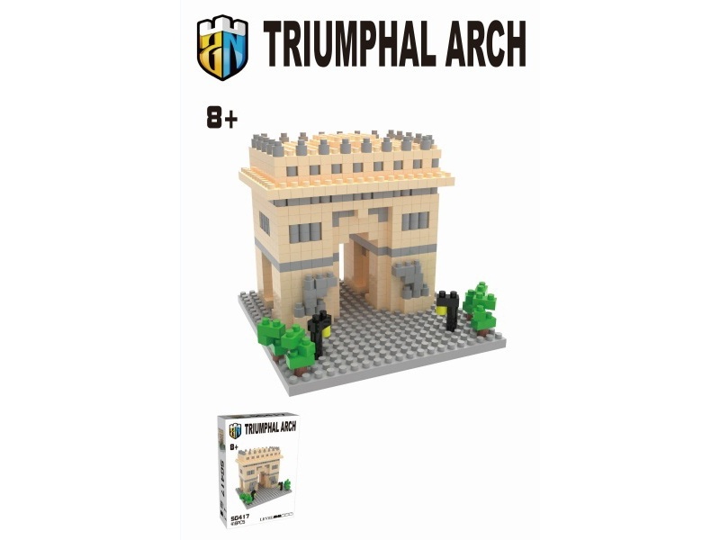 418 PCS Of Building Blocks For The Arc De Triomphe In Paris