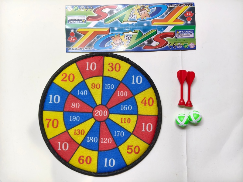 28CM Velcro Dartboard With Sticky Ball, Dart