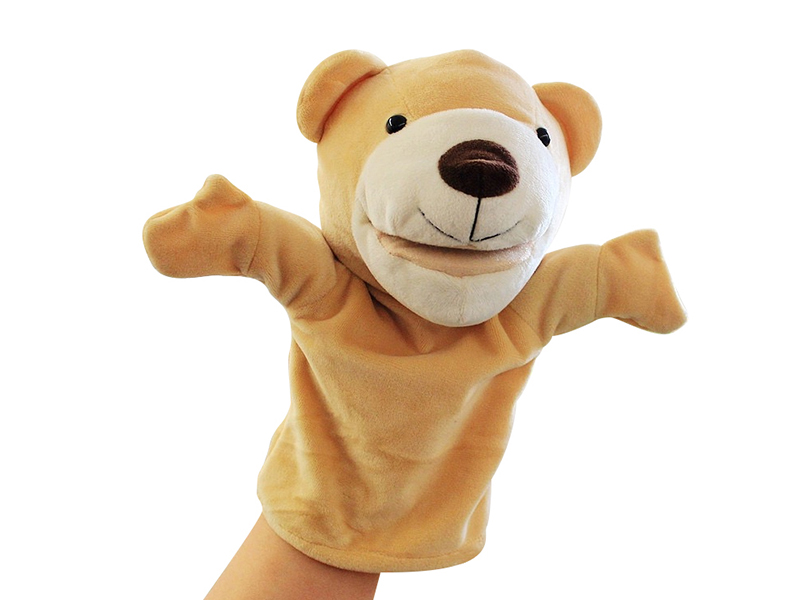 Bear Cartoon Animal Hand Puppet Plush Doll