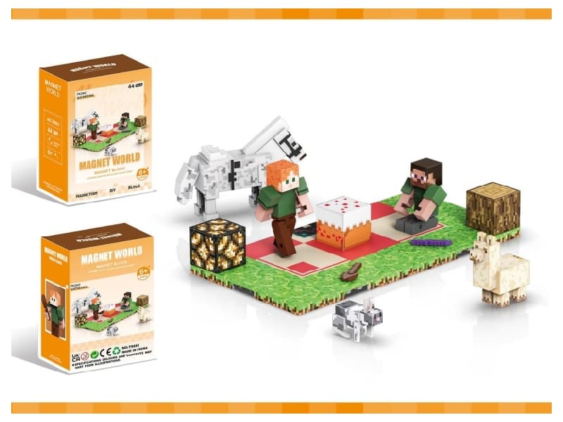 Magnetic Building Blocks-Picnic party