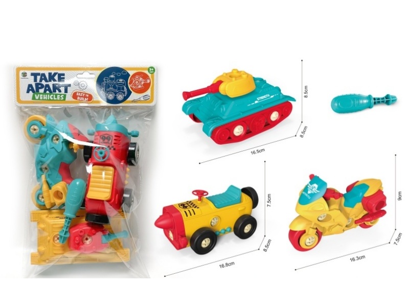 Diy Puzzle Disassembly And Assembly Car Set