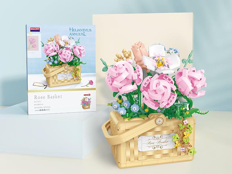 Rose Basket Building Blocks 1277pcs