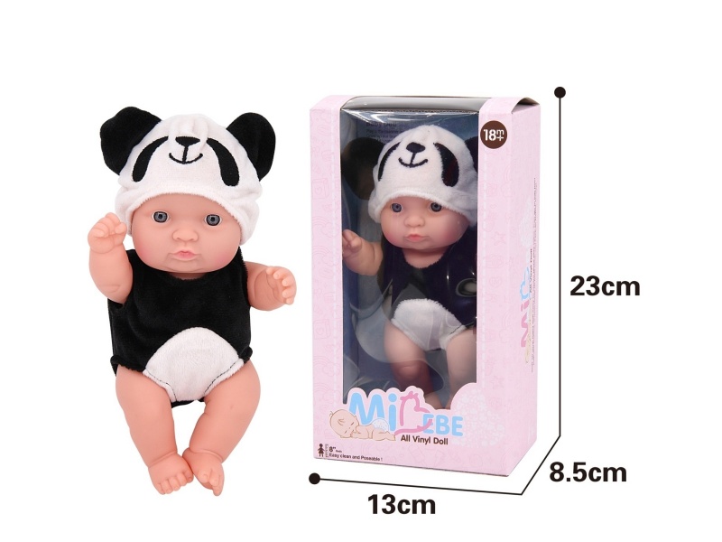 8-Inch Doll With Vinyl (Panda)