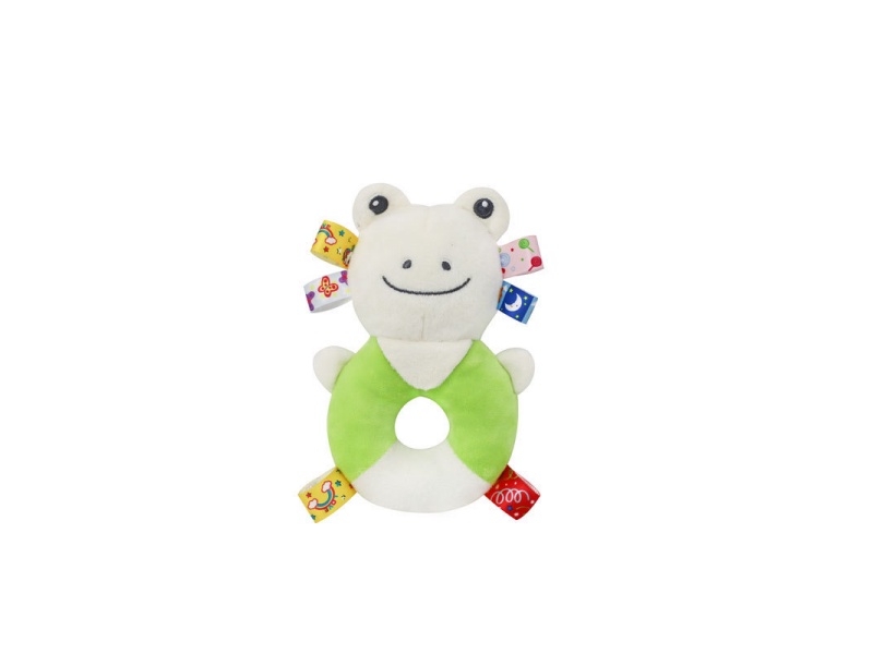 Bb Called The Green Frog Baby Soothing Plush Hand-Cranked Ring