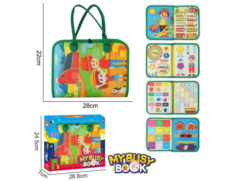 Montessori Early Childhood Education And Intelligence Development - Felt Farm Busy Board