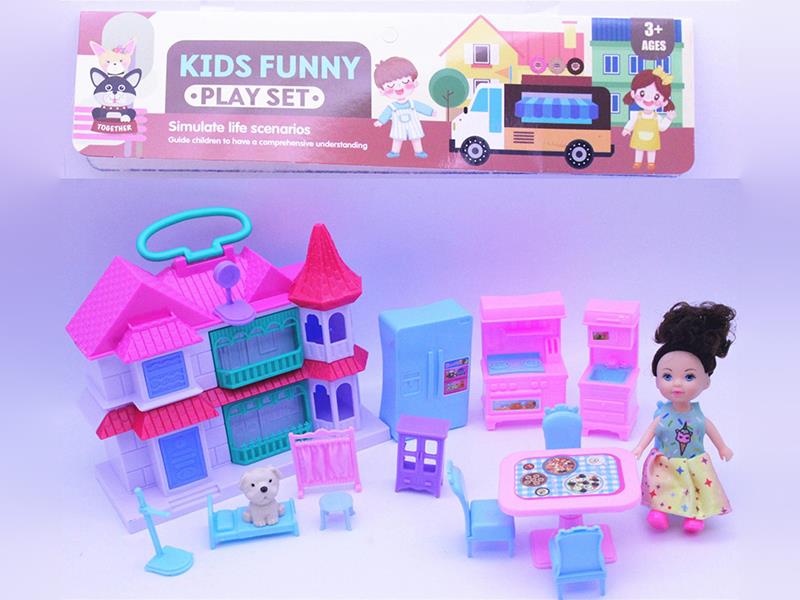 4" Doll Villa Kitchen Set