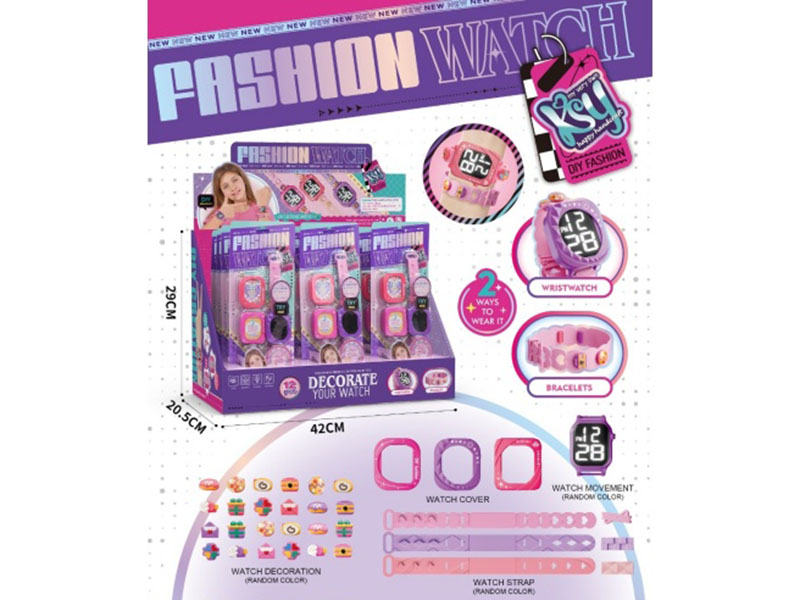 Square Electronic Girl Watch