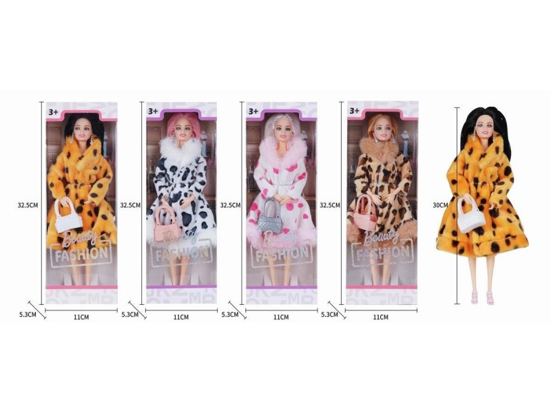 11.5-Inch Solid 11-Joint Fashionable Sweater, Beauty Doll Princess With New Bag