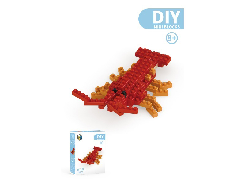 Lobster Building Blocks Ocean Series 71PCS