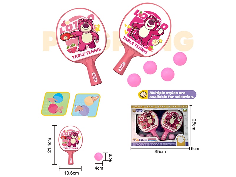 Strawberry Bear Table Tennis
