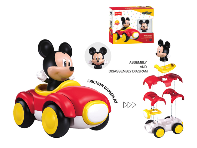 Mickey Assembly Friction Car 7pcs