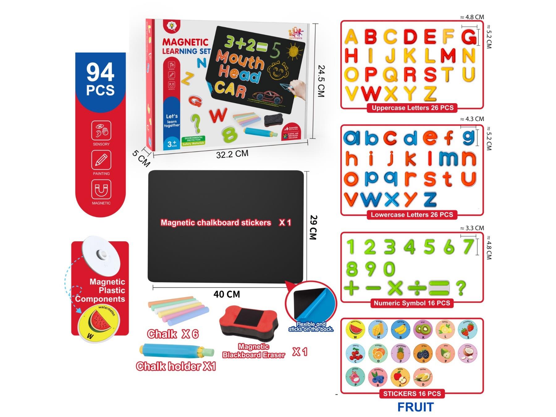 Fruit High-Strength Magnetic Letter Sticker