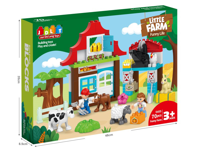Funny Farm Building Blocks 70pcs