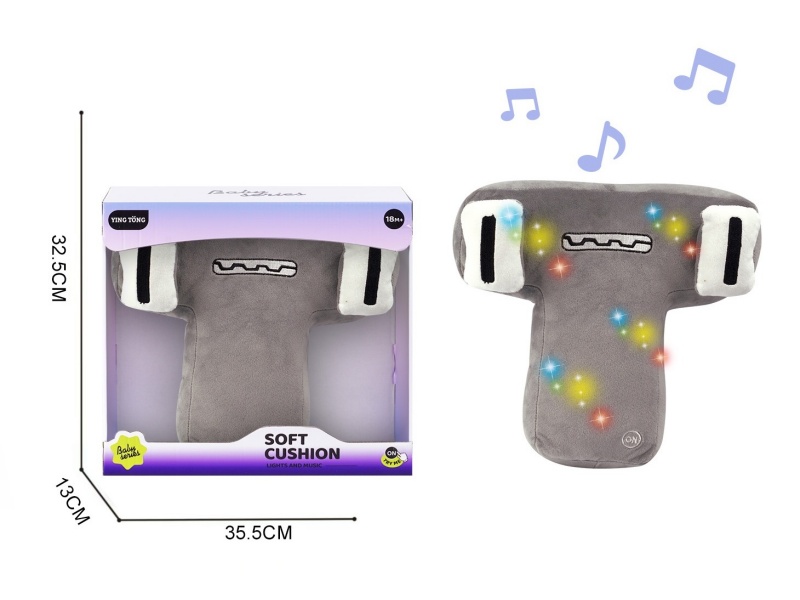 Alphabetic Plush Soothing Pillow - T