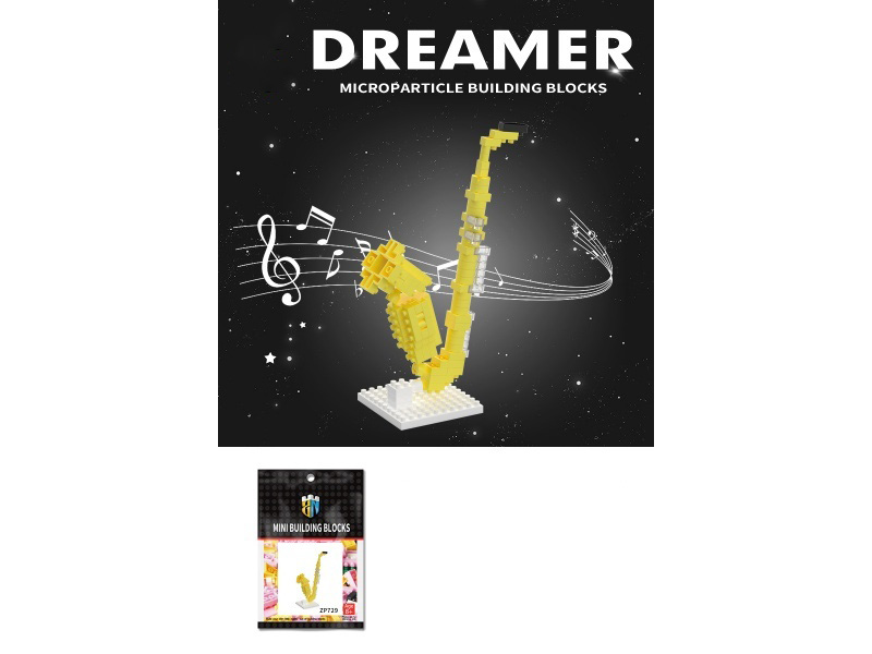 Musical Instrument Series: 106 PCS Of Building Block Saxophone