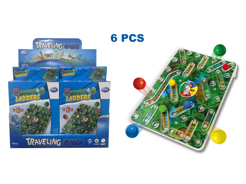 3D Snake Ladder Game 6pcs