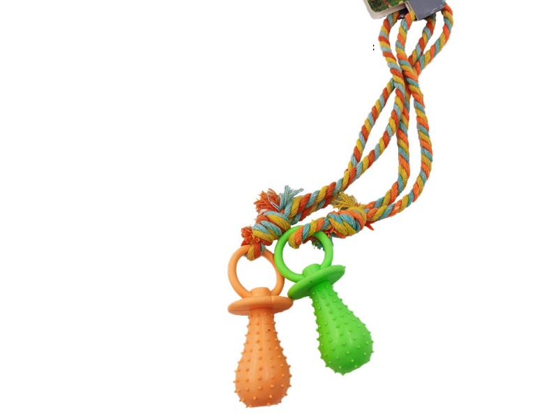 Hanging Rope Pacifier Pet Toy