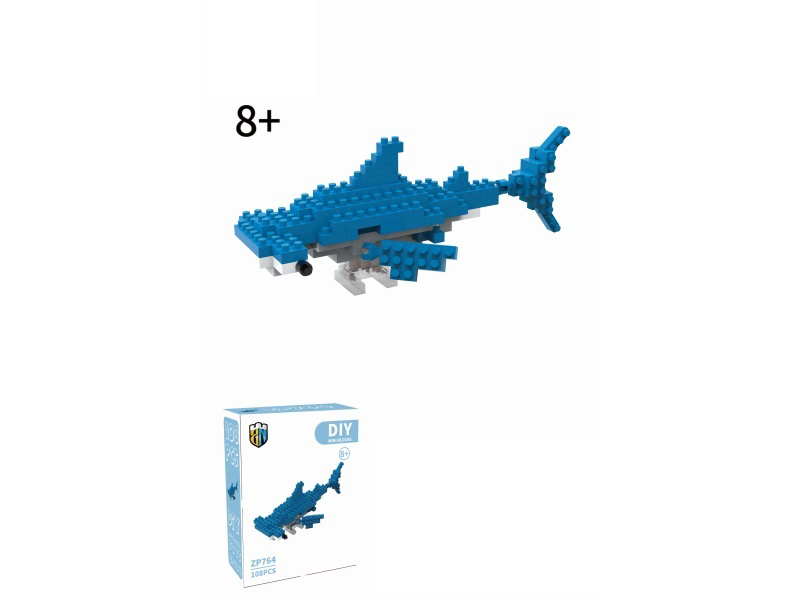 Hammerhead Shark Building Blocks Ocean Series 108PCS