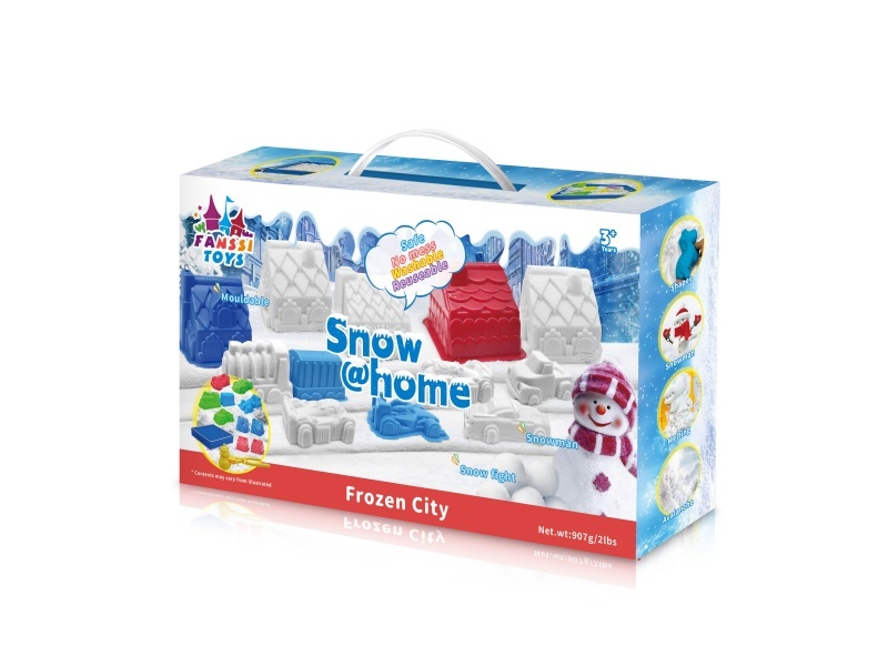 907 grams of snow +9 molds +1 snowman clamp mold +1 covered tray