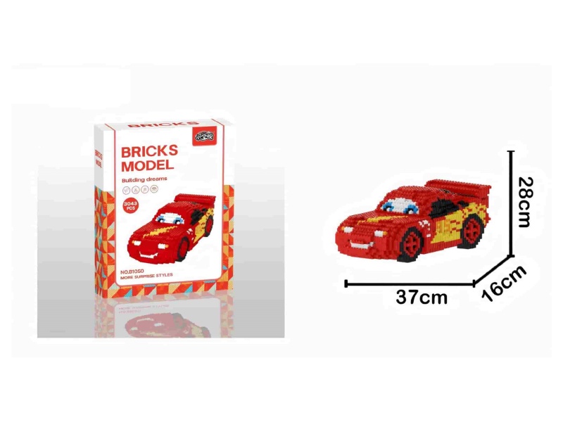 Racing Mcqueen Building Blocks 3043Pcs