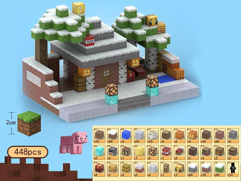 Snowhouse Magnetic Cube Building Blocks 448pcs