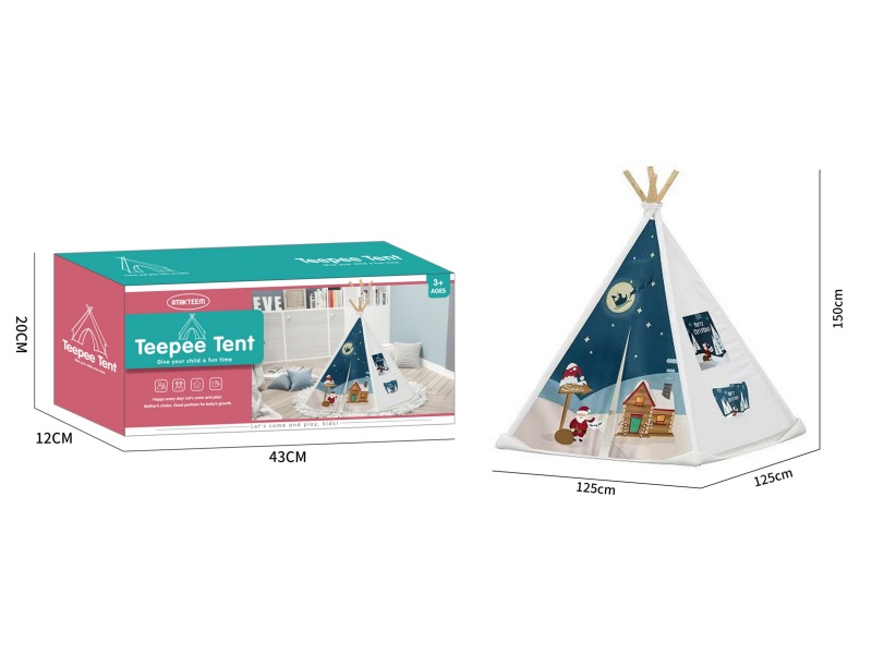 3D Santa Claus Indian Tent
