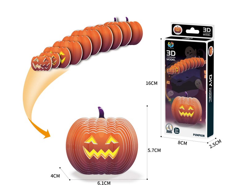 3D Animal Stereoscopic Puzzle Halloween Pumpkin Accessories Number :23