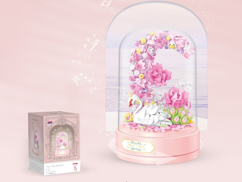 Flower Swan Building Blocks 566pcs