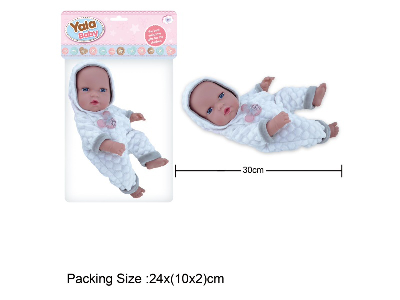 12-Inch Full Vinyl Baby Doll For Newborns