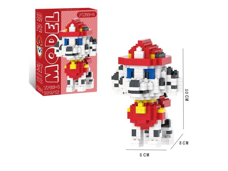 Little Dog Mao Mao (Red) Building Blocks 389 PCS