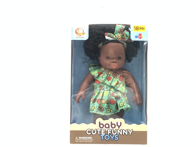 12-Inch Black Vinyl Doll With Ic