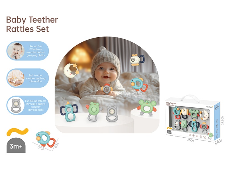 Baby Rattle Teether Set