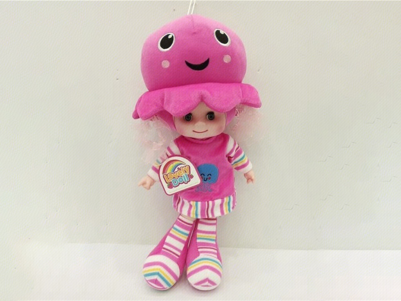 18-Inch Musical Jellyfish Doll (Pink)