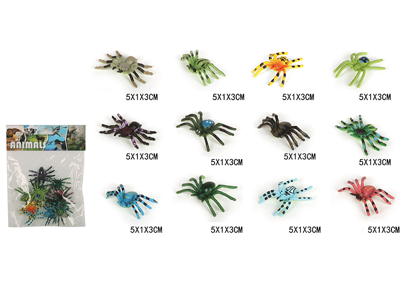 Solid Mini Spider Set 12pcs