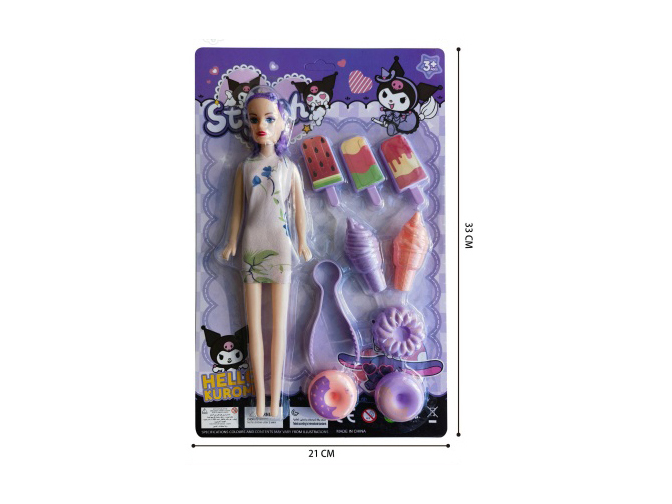 Kulomi Western Pastry Food + 11-Inch Empty Doll