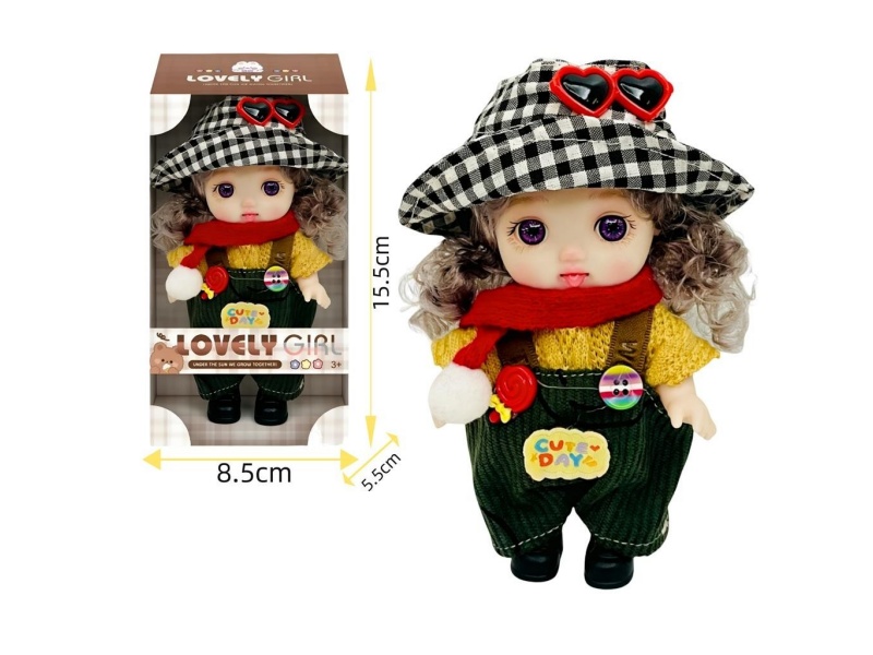 6-Inch 16Cm All-Rubber Eco-Friendly 3D Real Eyeball Cute Kid Peach-Flavored Meatballs