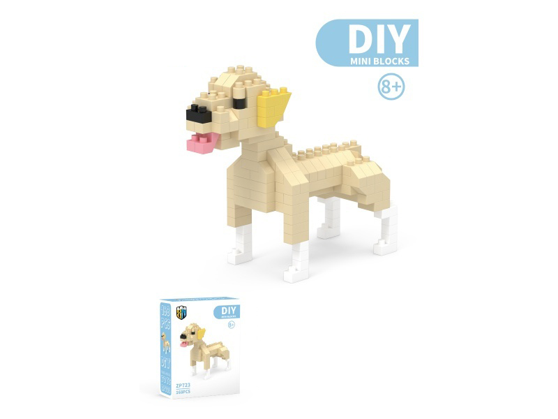 168 PCS Of Labrador Retriever Building Blocks