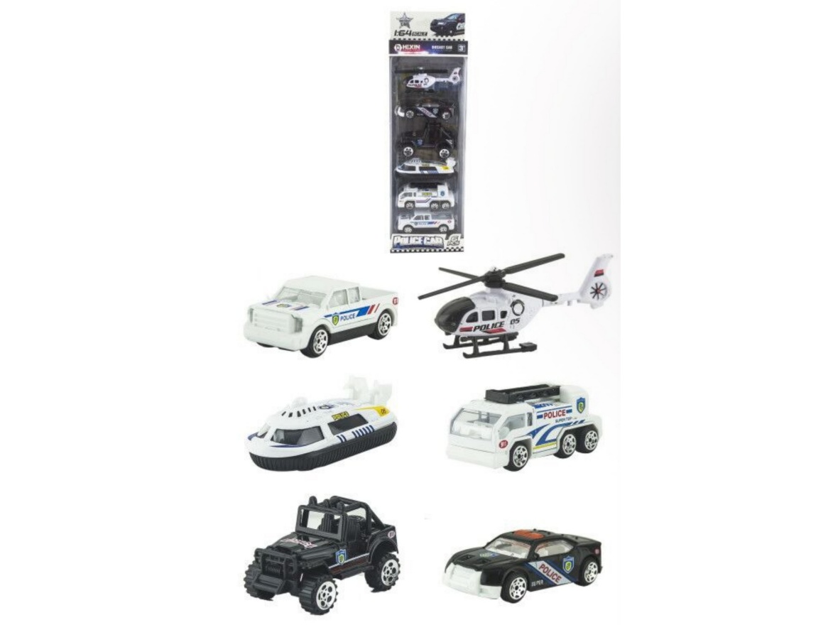 Alloy Taxi Police Car + Aircraft