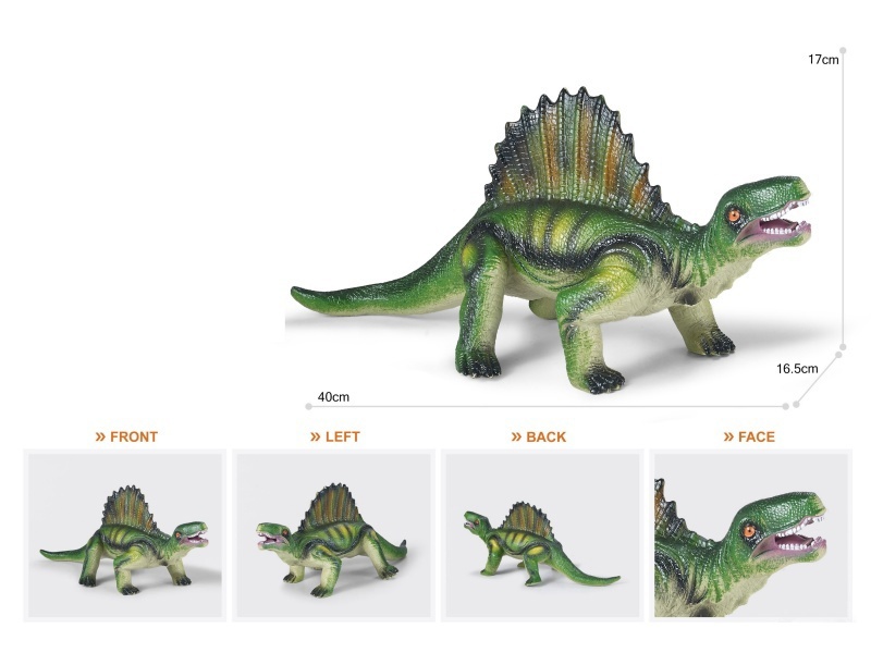 16-Inch Painted Thick-Fleshed, Cotton-Rich And Soft Rubber Spinosaurus