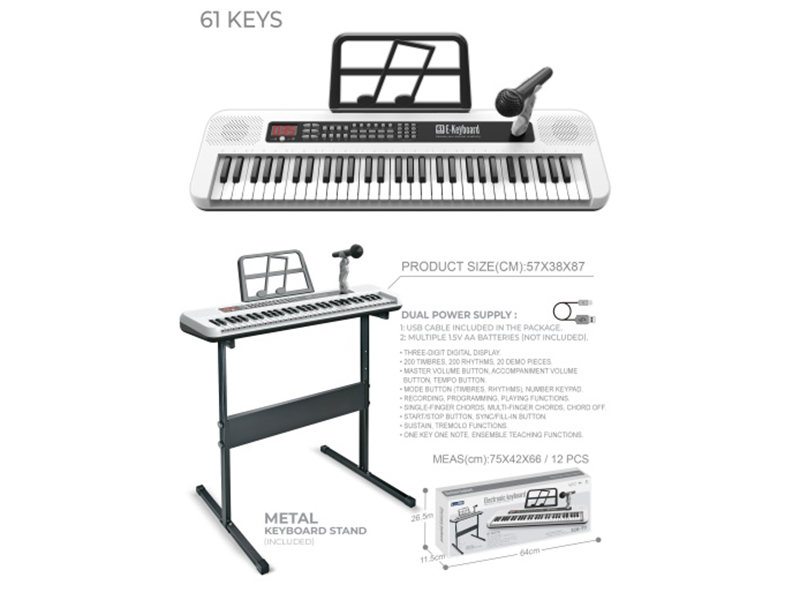 61-Key Electronic Organ