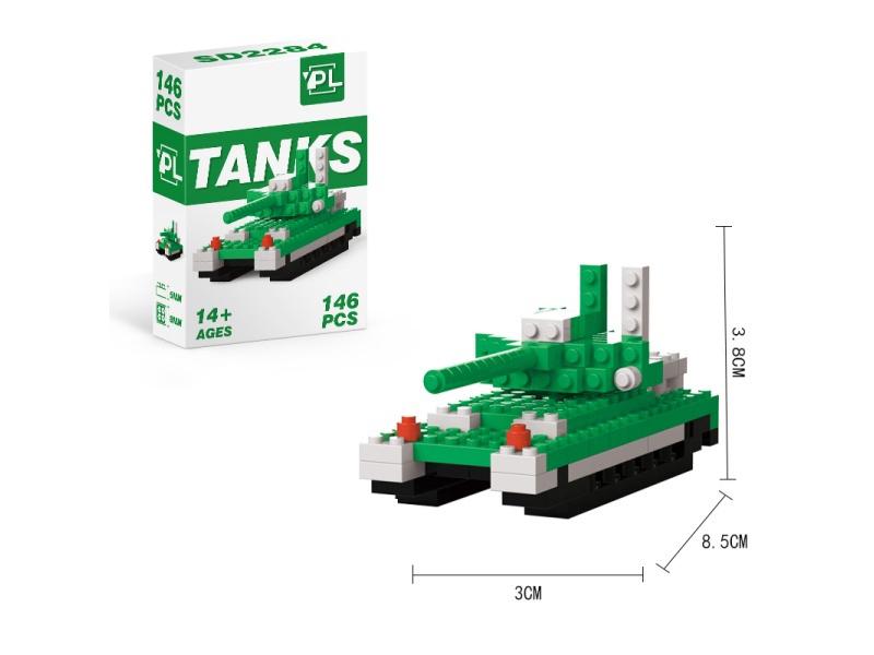 Military Series - 146 PCS Of Tank Building Blocks