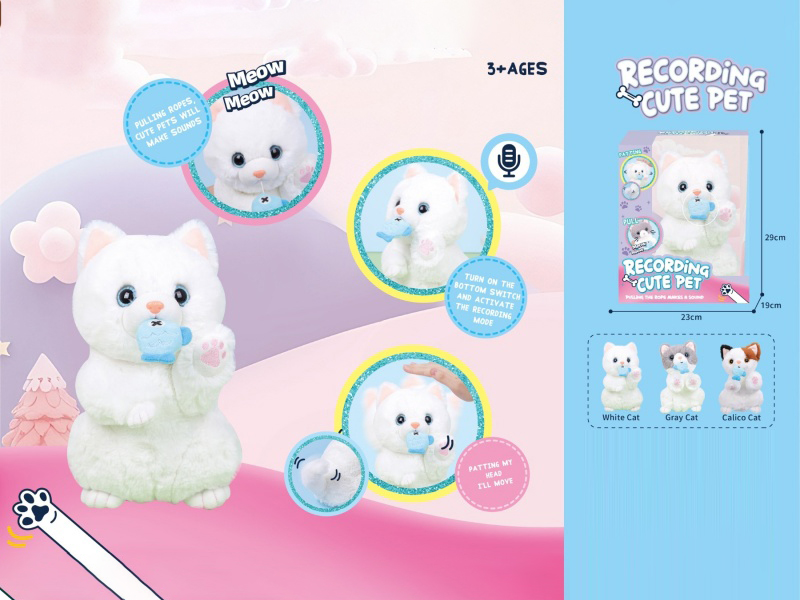 Electric Recording Eating Fish Cat