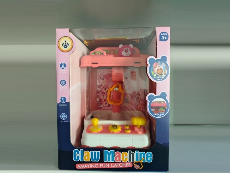 Strawberry Bear Sound And Light Claw Machine