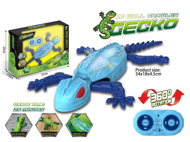 2.4G R/C Wall-Climbing Geckos With Colorful Lights